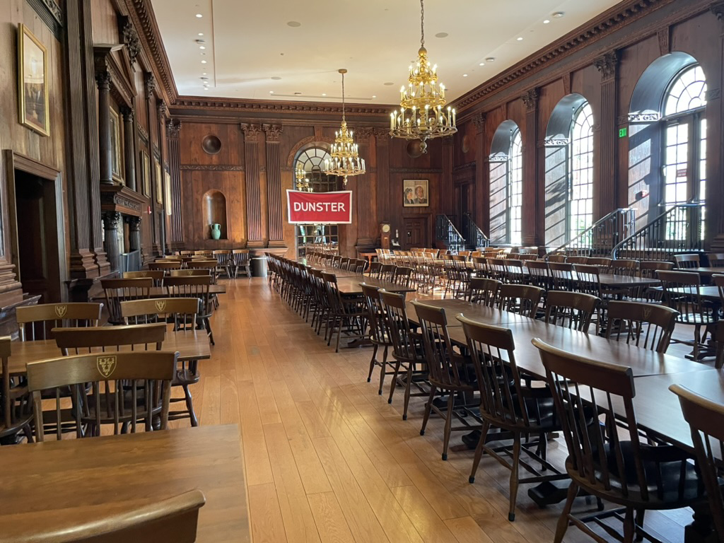 Dunster undergraduate hall at Harvard